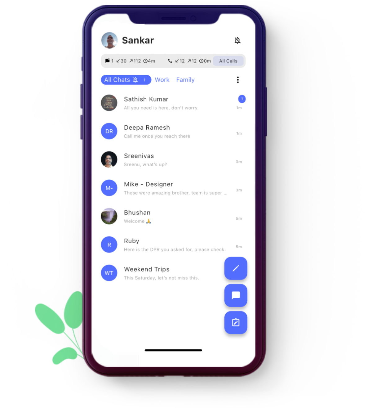 Altnine App Interface on Phone